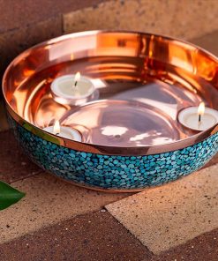 کاسه فیروزه کوب ساده