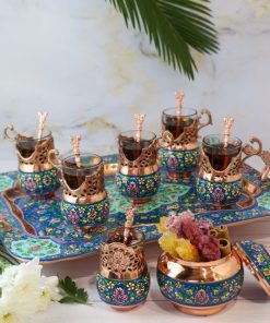 سرویس چای خوری مس و پرداز