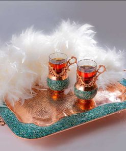 سینی فیروزه کوبی